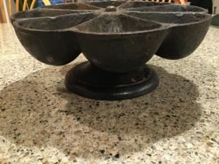 Vintage Antique Cast Iron STAR NAIL CUP Carousel Made in U.  S.  A. 5
