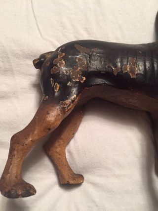 ANTIQUE HUBLEY BOSTON TERRIER DOG CAST IRON DOORSTOP Collectible 4