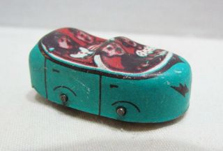 Vintage Tin Litho Green Coaster Car For J.  Chein Roller Coaster Toy