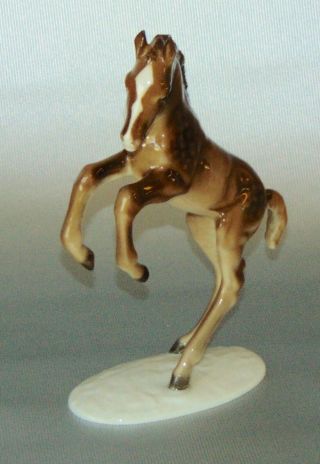 Vintage Hutschenreuther Porcelain Rearing Horse Figurine