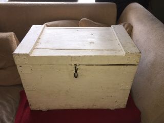 Vintage Wooden Storage Trunk