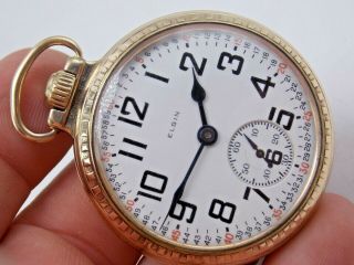 Antique Elgin Bw Raymond 21 Jewel Pocket Watch W Elgin Rr Gold Filled Case 478