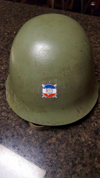 Serbian/yugoslav M59/85 Steel Helmet