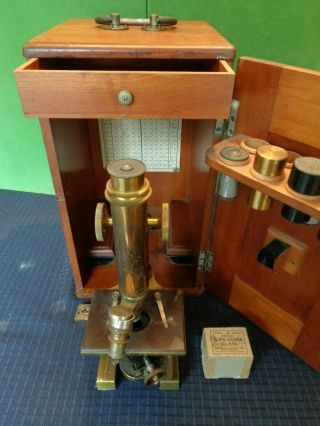 Antique Bausch & Lomb Opticle Microscope 22527