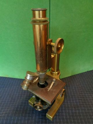 ANTIQUE BAUSCH & LOMB OPTICLE MICROSCOPE 22527 2