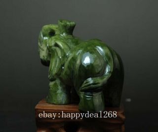 China old hand - made South natural jade water absorption Elephant statue 02 b02 3