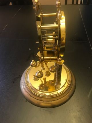 Vintage J.  KAISER German Mechanical Brass Clock.  MADE IN GERMANY.  with Key 8