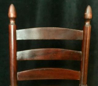 Shaker Doll Chair In Hardwood With Authentic Woven Tape Seat 4