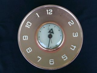 Vintage Telechron General Electric Copper Look Electric Wall Clock