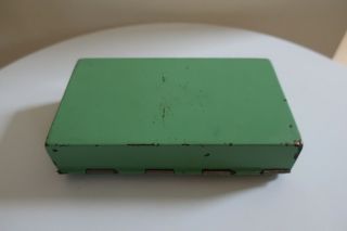 Vintage 1950’s Wood Box Green : Metal Scottie Dog Motif