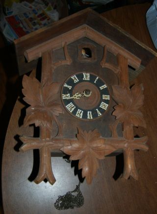 Vintage Cuckoo Clock 14 " X 12 "