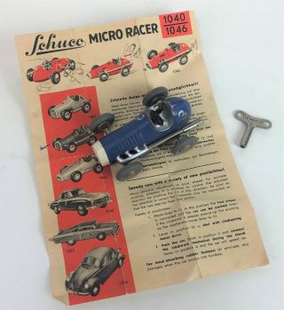 Vintage Wind Up Schuco Micro Racer 1043