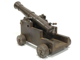 Civil War Black Powder Signal Cannon Model Trench Art Folk Revolutionary Brass 6