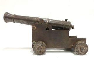 Civil War Black Powder Signal Cannon Model Trench Art Folk Revolutionary Brass 9