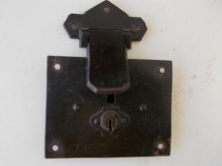 Antique Steamer Trunk Parts Lock Set W/no Key
