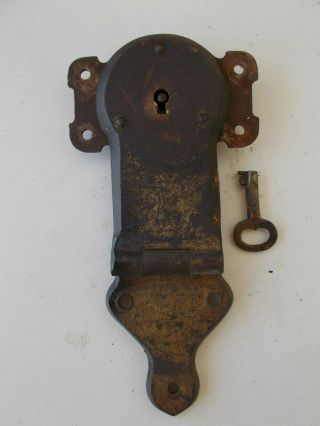 Antique Steamer Trunk Parts Yale & Towne Lock B - 83 Brass?