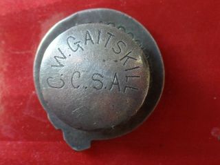 Rare Confederate Veterans Association Of Kentucky Lapel Pin Badge - Engraved Id 