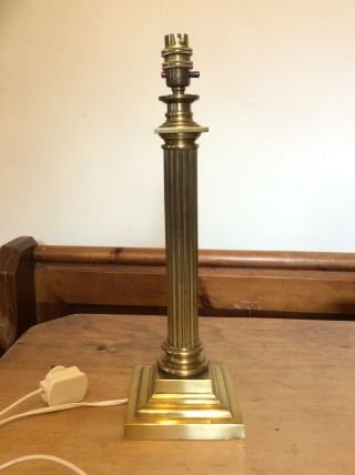 Hinks And Son Brass Lamp Stand Electric No 1781