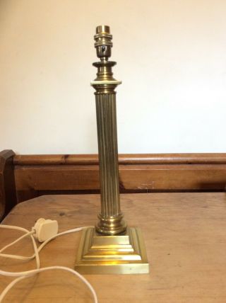 Hinks and Son Brass Lamp Stand Electric No 1781 2