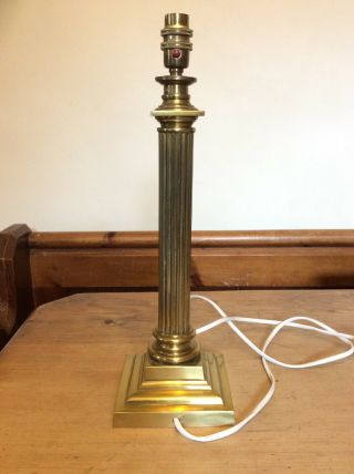 Hinks and Son Brass Lamp Stand Electric No 1781 4
