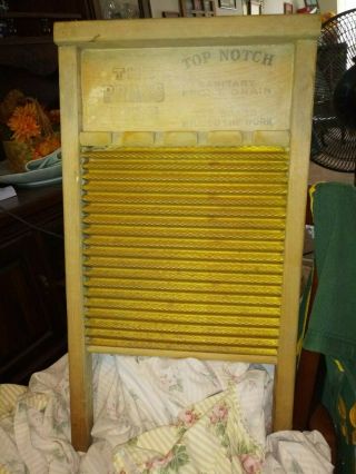 Vintage Antique National Washboard Co The Brass King NO.  801 Old Wash Board 2