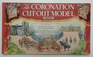 Vintage The Coronation Elizabeth Ii Model Cut Out Book Uncut Paper Dolls Toys