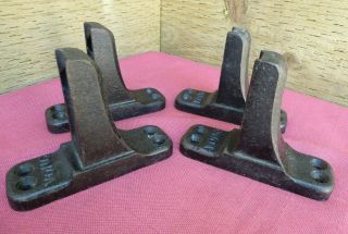 4 Vintage Vono Cast Iron Bed Brackets Shelf Brackets