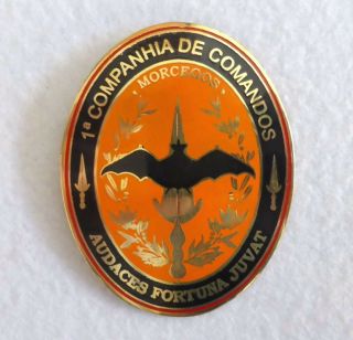 Portuguese Military 1ª Companhia De Comandos Morcegos Unit Badge