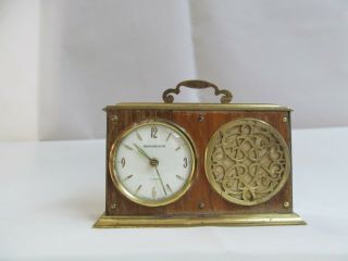 Vintage Alarm Clock With Music Box By Remembrance