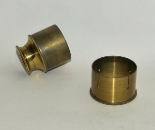 Hand held live box for brass microscope. 3