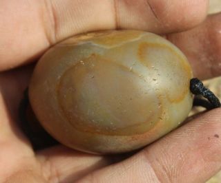 Afghan Onyx 500,  Years Old Agate Sulemani Ancient big Eye Beads Size 4.  1 3.  2 cm 8