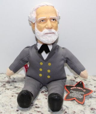 Civil War General Robert E Lee Star Sacks Beanie Doll Plush Nwt
