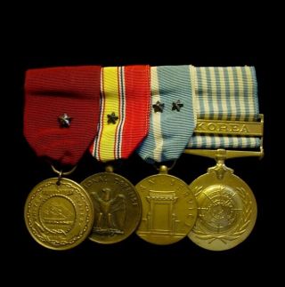 Korea - Vietnam Us Navy Usn Enlisted Medal Bar W/ Named Good Conduct 1951 Dated