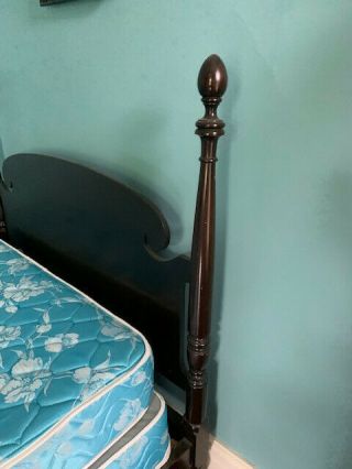 4 - poster bed,  antique in. 3