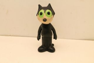 Vtg Felix The Cat Productions Eastern Moulded Prod.  1962 Rubber Toy