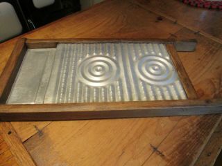 Vintage Primitive Magic Circle Hand - E - Washboard - 18 " X 8 " - Save Hands & Clothes