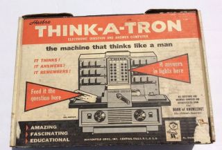Vintage 1960 Hasbro Think - A - Tron Computer Toy Game