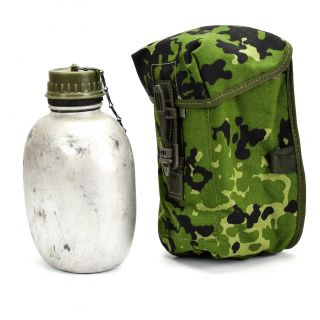 Danish Army Canteen M 48 Water Bottle Pouch Dk Military Issue W Pouch