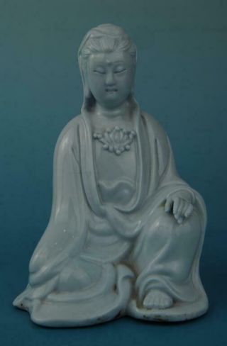 Chinese Old Hand Carved Porcelain Kwan - Yin Guanyin Statue B02