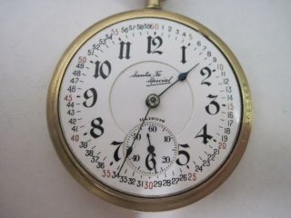 Illinois Santa Fe Special 21 Jewels Pocket Watch 2