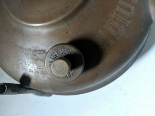 Old RARE VINTAGE Radius No 17 PARAFFIN Lantern Table Lamp Heater Copper Brass 6