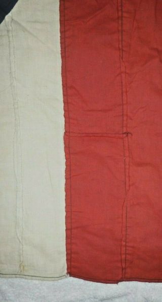 RARE WW2 LARGE FRENCH LIBERATION FLAG V FOR VICTORY CROIX DE LORRAINE 1944 8