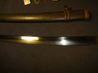 Japanese WWll Army officer ' s sword in mountings,  