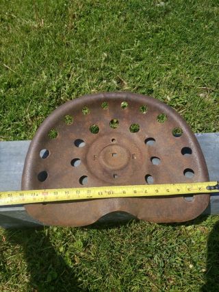 Vintage Metal Tractor Seat Antique Farm Implement Iron Equipment Tool wheel gear 4