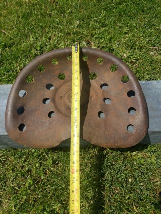 Vintage Metal Tractor Seat Antique Farm Implement Iron Equipment Tool wheel gear 5