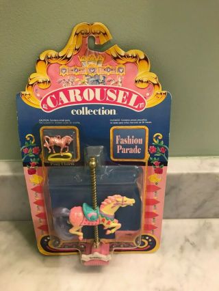 Four Vintage Matchbox Carousel Horses 2