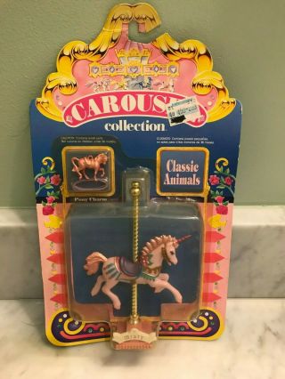 Four Vintage Matchbox Carousel Horses 4