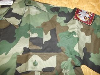 EX Yugo Serbian army officer camo shirt short sleeve camo shirt Medium size 2