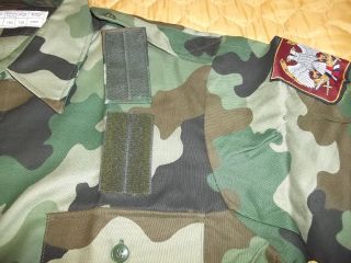 EX Yugo Serbian army officer camo shirt short sleeve camo shirt Medium size 3