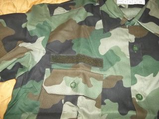 EX Yugo Serbian army officer camo shirt short sleeve camo shirt Medium size 4